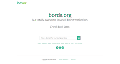 Desktop Screenshot of borde.org